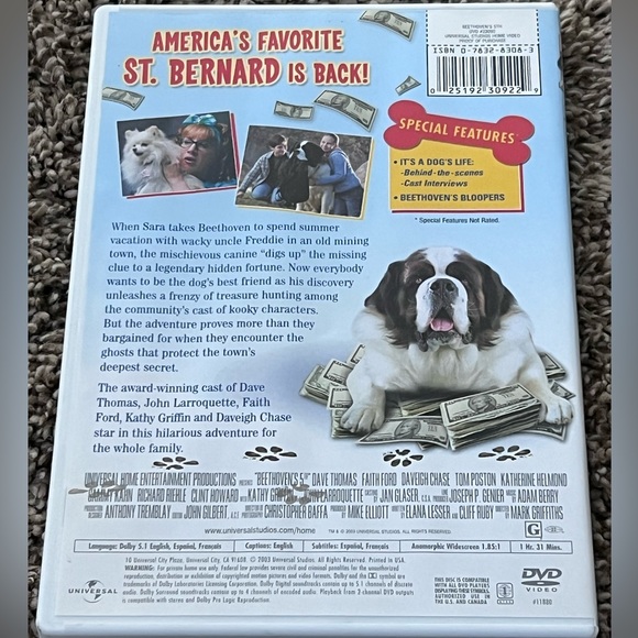 ❗️5/$10 - Beethoven's 5th DVD - Picture 2 of 3